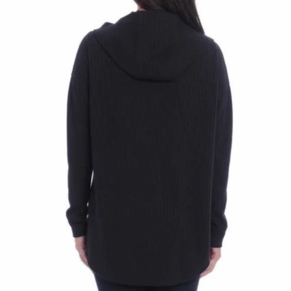 CHASER Black Waffle Thermal Knit Hoodie - Picture 2 of 6